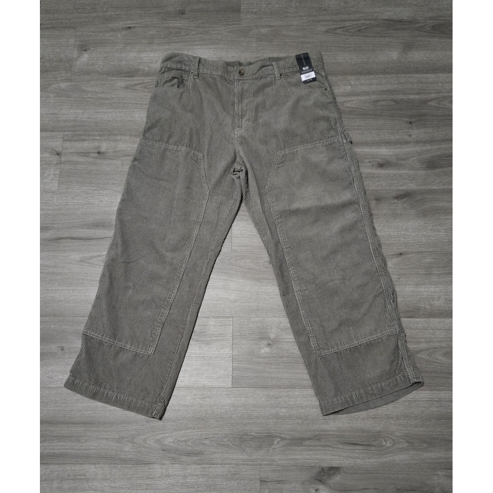 Men's Baggy Wide Leg Y2K Corduroy Double Knee Pants